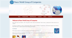 Desktop Screenshot of peaceworldgroups.com