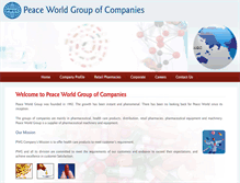 Tablet Screenshot of peaceworldgroups.com